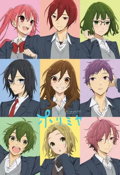 Design de personagens da série anime yuri Adachi to Shimamura